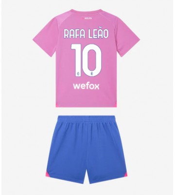 AC Milan Rafael Leao #10 Koszulka Trzecich Dziecięca 2023-24 Krótki Rękaw (+ Krótkie spodenki)